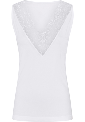 Toppar - Nilla V-neck top – White